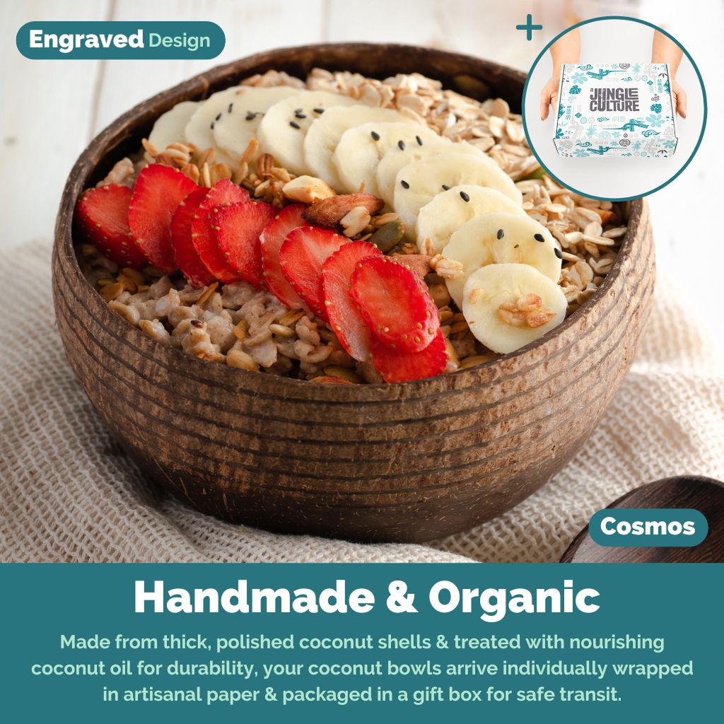 Coconut Bowls - Jumbo Bowl & Spoon Combo (Cosmos)