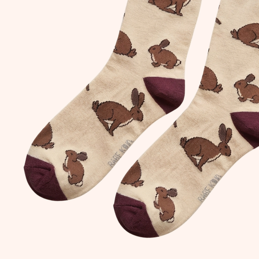 Hare Socks | Luxury Cream Bamboo Socks UK