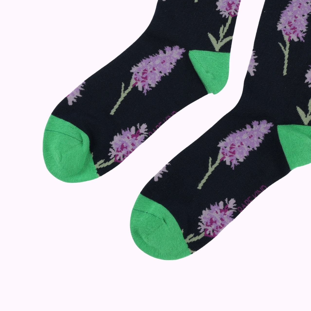 Orchid Bamboo Socks | Black Socks
