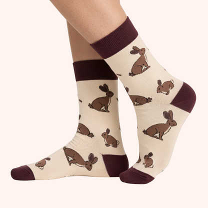 Hare Socks | Luxury Cream Bamboo Socks UK