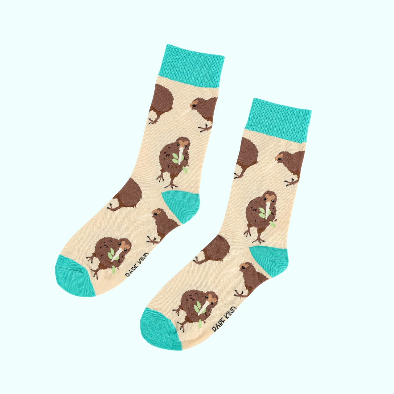 Kiwi Bamboo Socks | White New Zealand Bird Socks