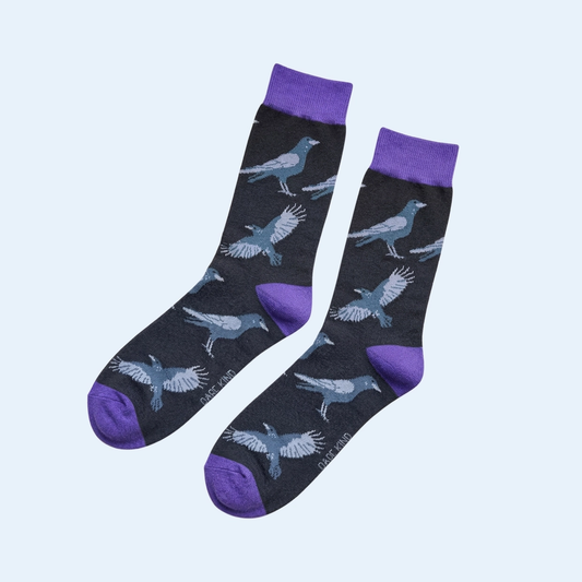 Raven Socks | Luxury Black Bamboo Socks UK
