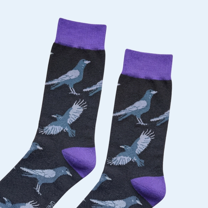 Raven Socks | Luxury Black Bamboo Socks UK