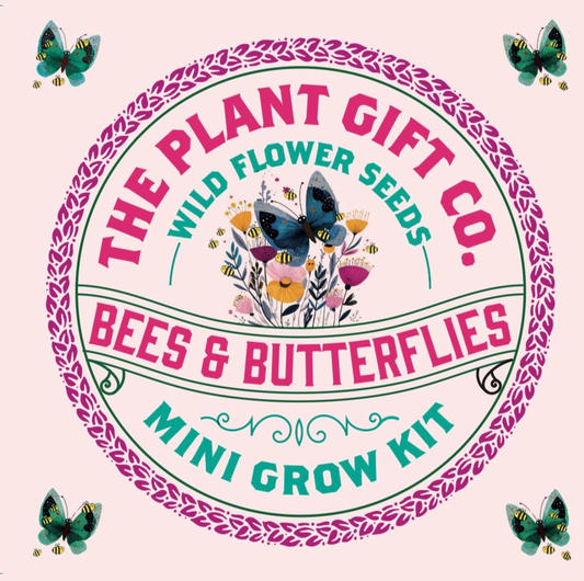Wild flower mini grow kit by The Plant Gift Co., seeds coir discs and plant markers