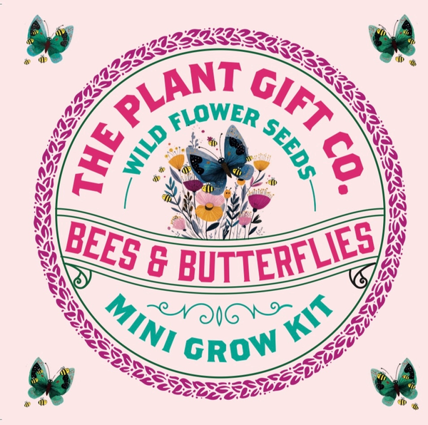 Wild flower mini grow kit by The Plant Gift Co., seeds coir discs and plant markers