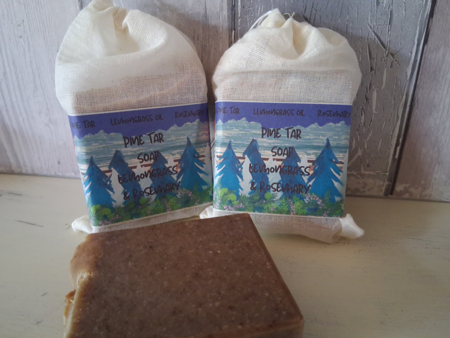 Pine Tar Soap Rosemary & Lemongrass