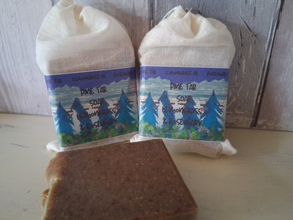 Pine Tar Soap Rosemary & Lemongrass