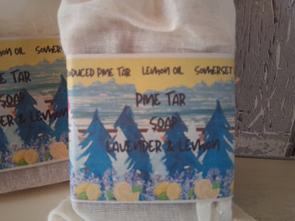Pine Tar Soap Lavender Lemon