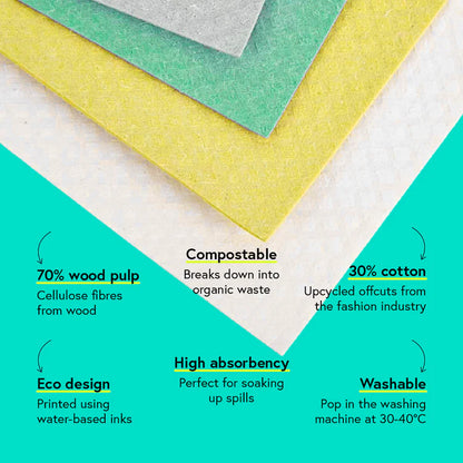 Seep Amore Sponge Cloths | Pack of 4